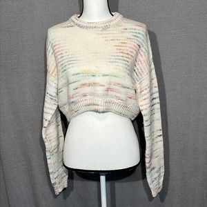 Urban Outfitters cropped cable knit sweater XS